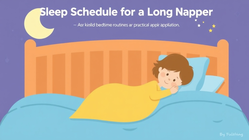 Practical checklist visual for sleep Schedule for a Long Napper