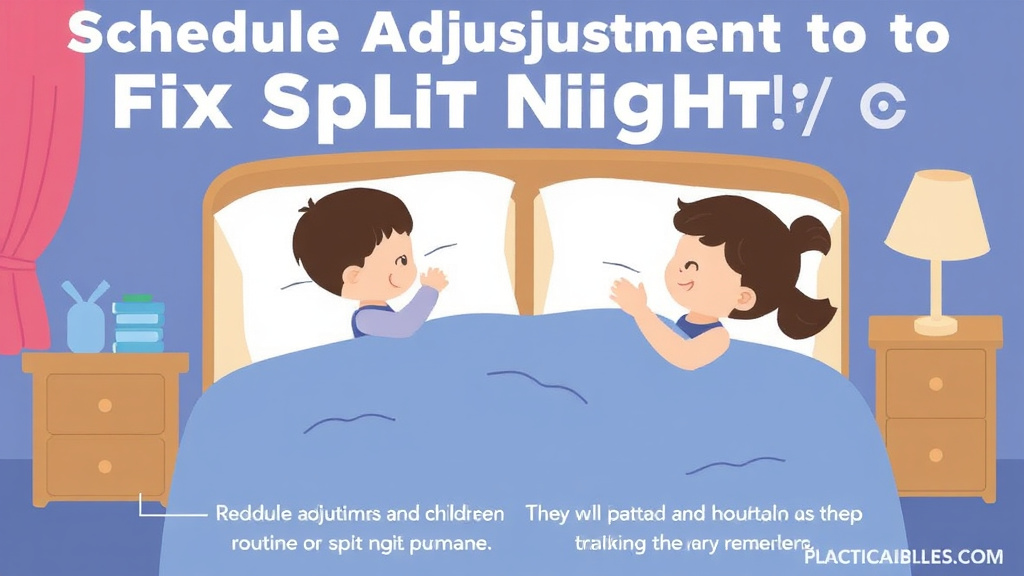 Hands-on guide visualization for schedule Adjustments to Fix Split Nights