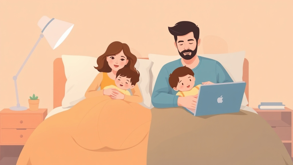 Educational graphic covering the essentials of split Schedule for Working Parents