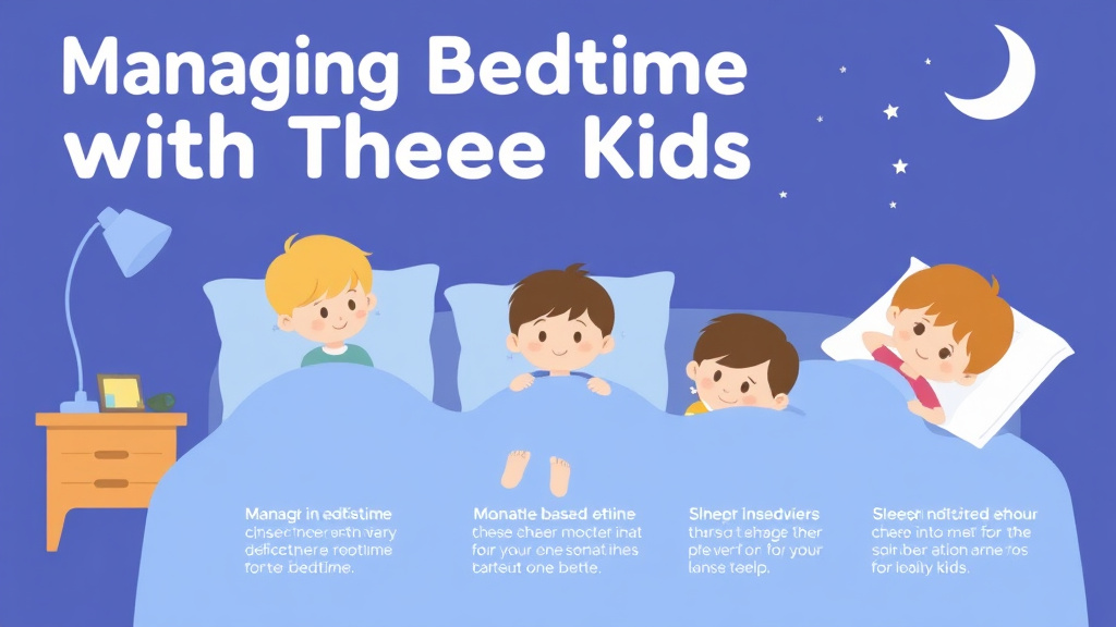 Hands-on guide visualization for managing Bedtime with Three Kids