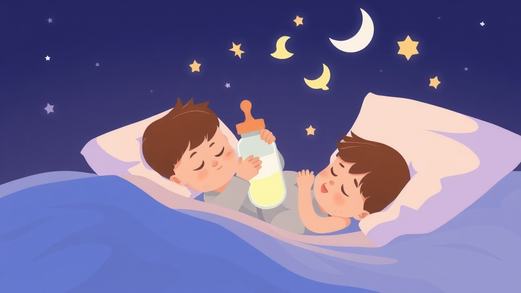 Illustration showing key concepts related to bottle to sleep how to stop