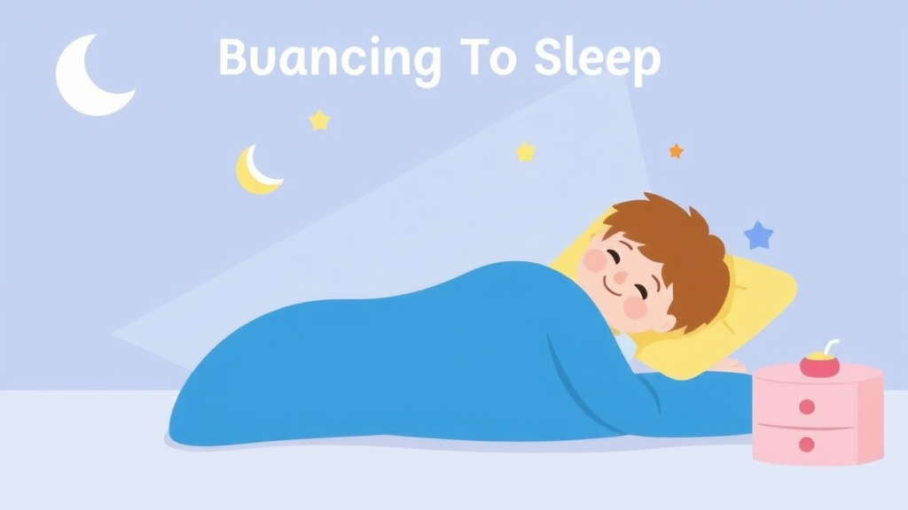 Visual guide for practical steps in bouncing to sleep how to stop