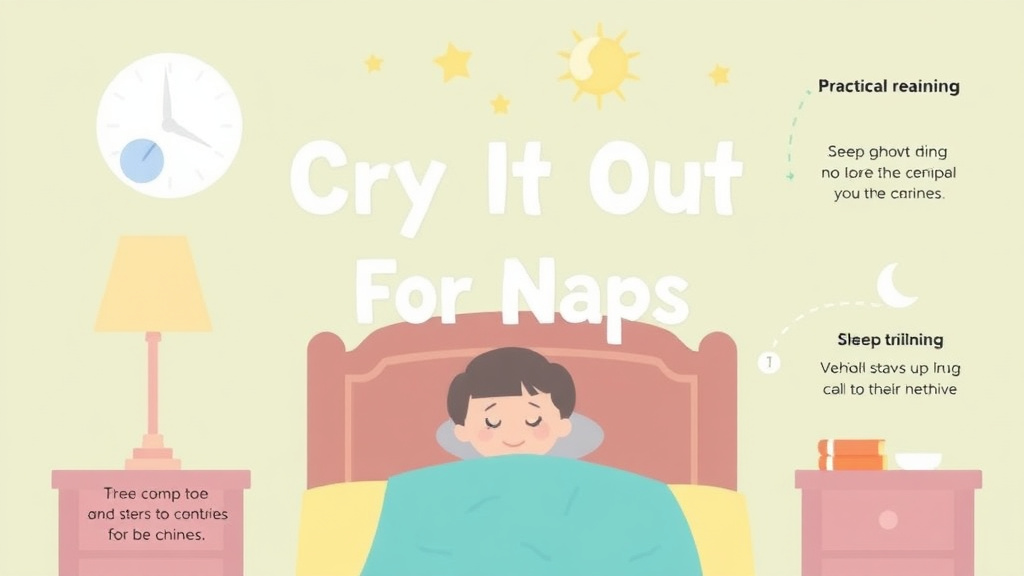 Visual guide for practical steps in cry it out for naps: what parents need to know