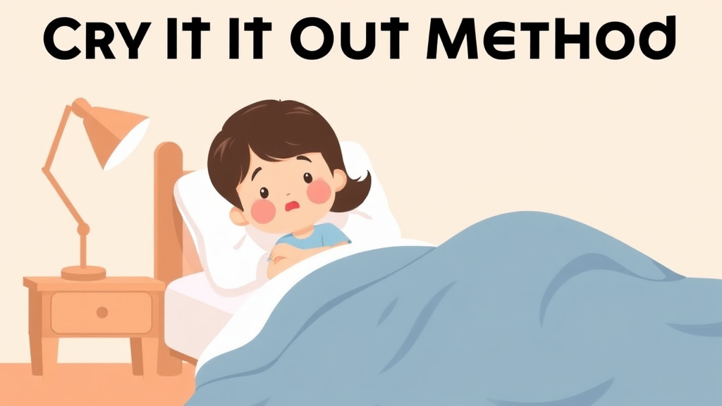 Illustration showing key concepts related to cry it out method explained: what parents need to know