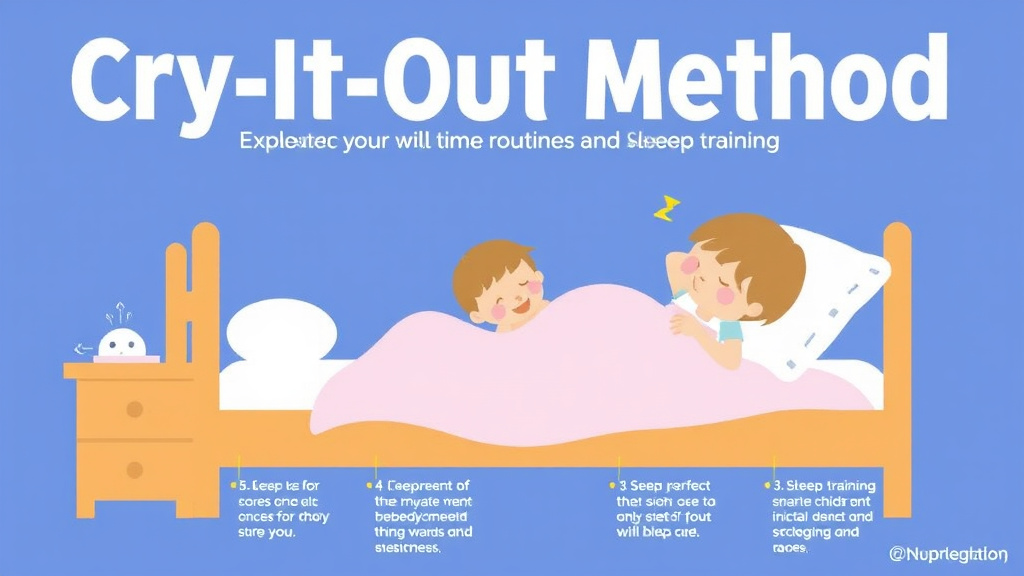 Visual guide for practical steps in cry it out method explained: what parents need to know