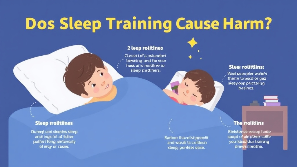 Visual guide for practical steps in does sleep training cause harm