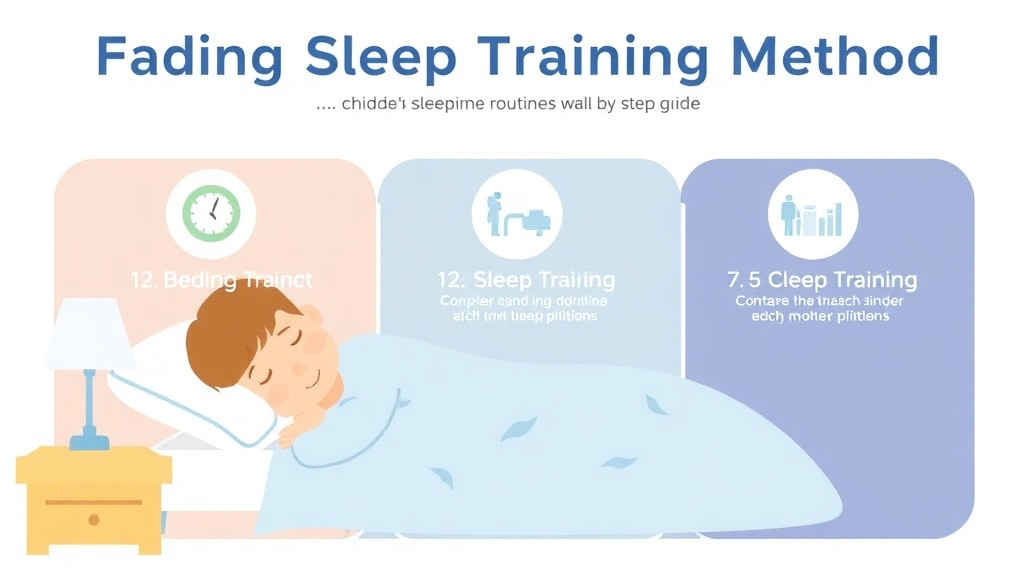 Visual guide for practical steps in fading sleep training method: step-by-step guide