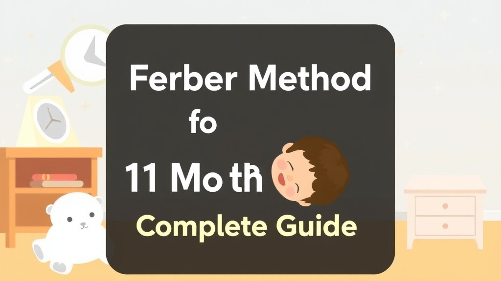 Illustration breaking down the fundamentals of ferber Method for 11 Month Olds: Complete Guide