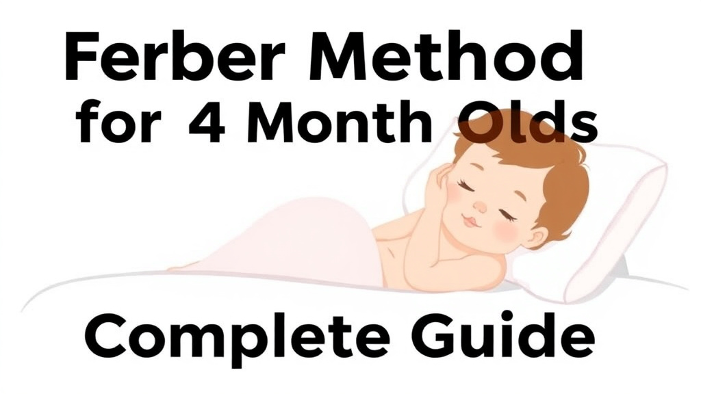 Visual guide for practical steps in ferber method for 4 month olds: complete guide