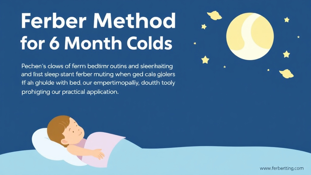 Real-world application diagram for ferber Method for 6 Month Olds: Complete Guide