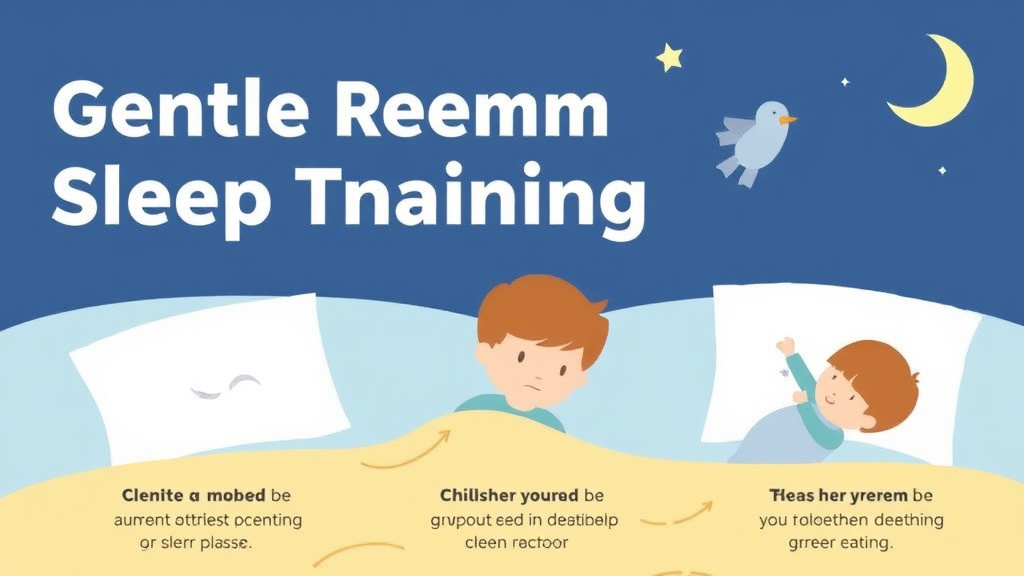 Visual guide for practical steps in gentle removal sleep training method: step-by-step guide