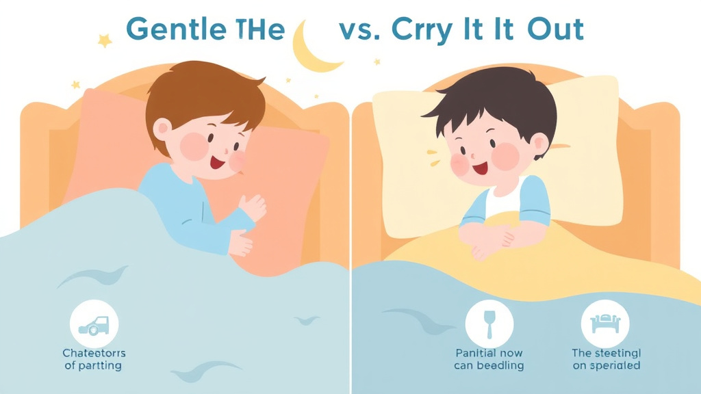 Visual guide for practical steps in gentle vs cry it out: which method is right for you?