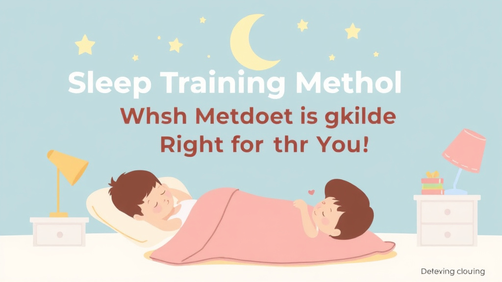 Illustration showing key concepts related to gentlest sleep training method: which method is right for you?