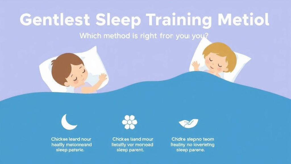 Visual guide for practical steps in gentlest sleep training method: which method is right for you?
