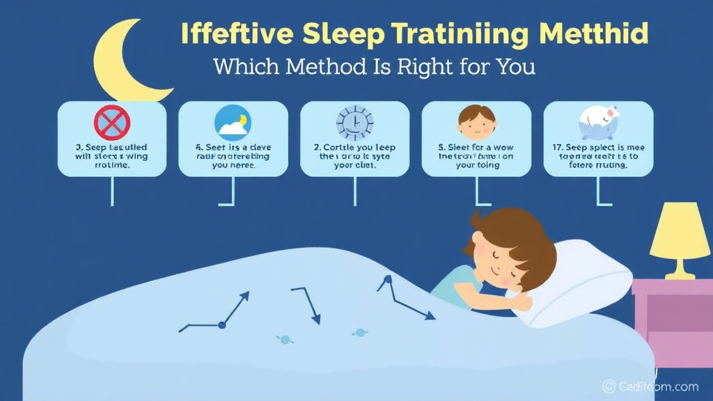 Visual guide for practical steps in most effective sleep training method: which method is right for you?