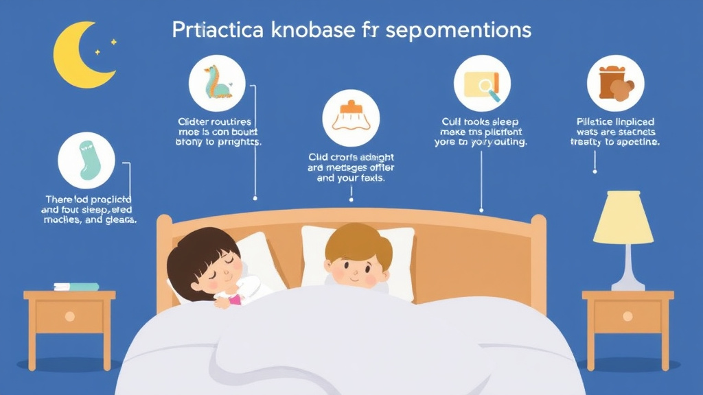 Visual guide for practical steps in pediatrician recommended sleep training