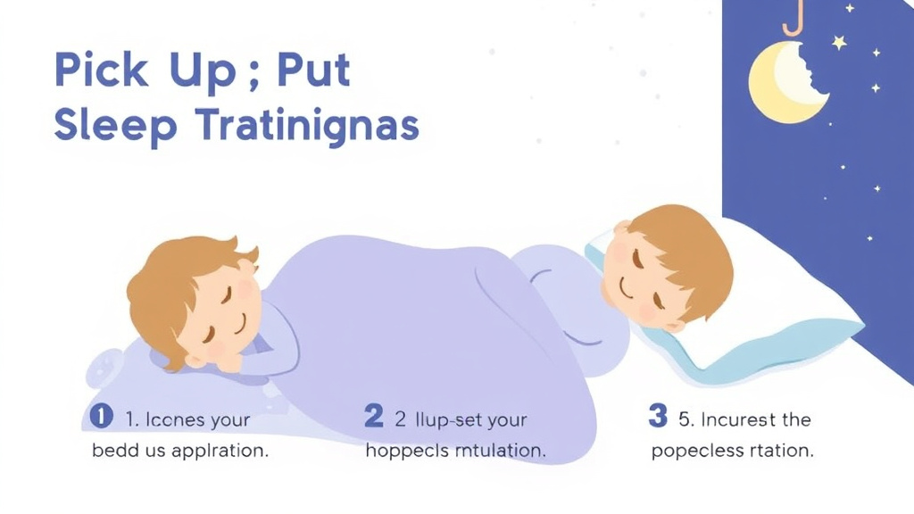 Practical workflow diagram for pick Up Put Down Sleep Training Method: Step-by-Step Guide