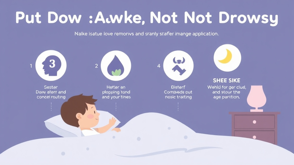Process flow illustration for putting put Down Awake Not Drowsy into action