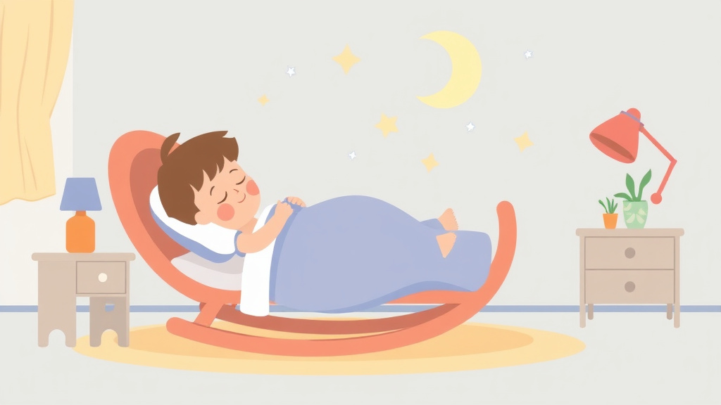 Illustration showing key concepts related to rocking to sleep how to stop