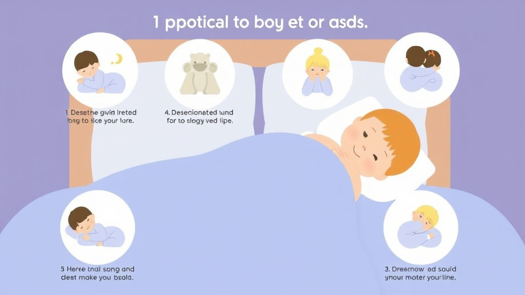 Visual guide for practical steps in self soothing skills for babies