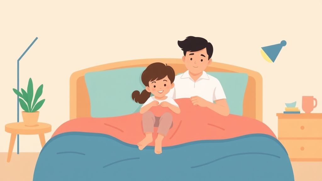 Illustration breaking down the fundamentals of single Parent Sleep Training Tips