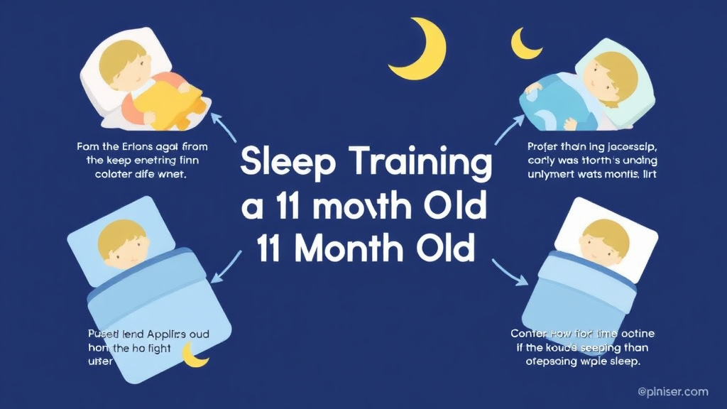 Visual guide for practical steps in sleep training a 11 month old: what works best