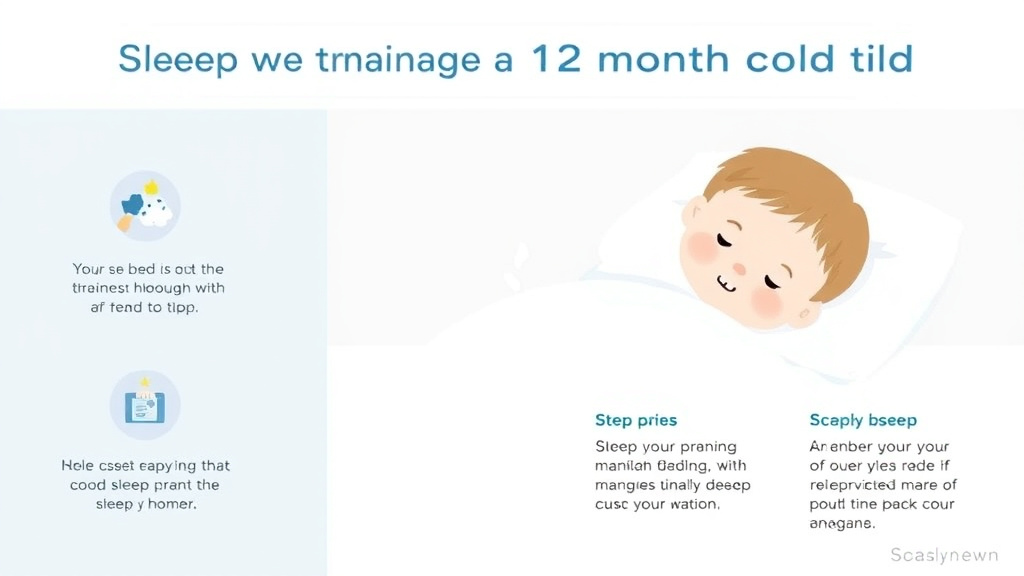 Visual guide for practical steps in sleep training a 12 month old: what works best