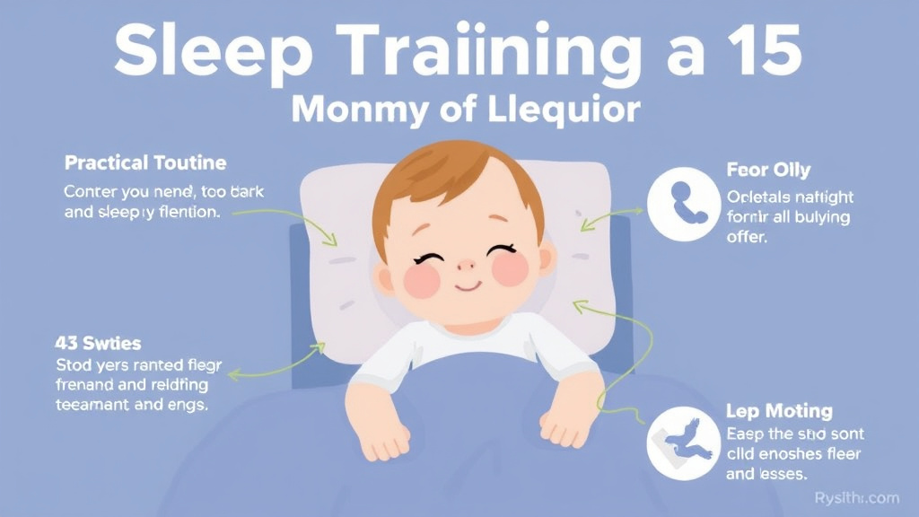 Visual guide for practical steps in sleep training a 15 month old: what works best