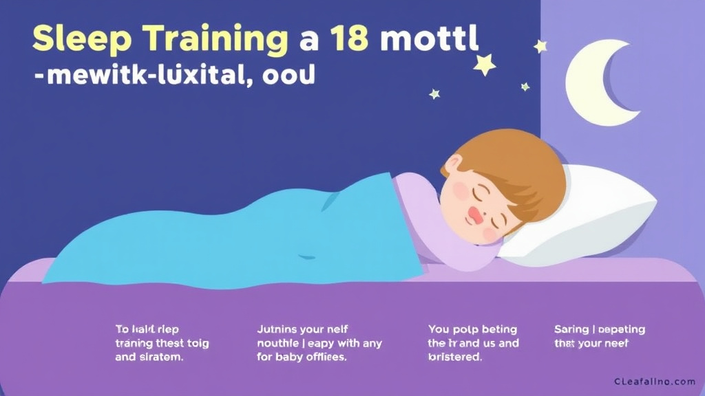 Step-by-step visual guide for implementing sleep Training a 18 Month Old: What Works Best