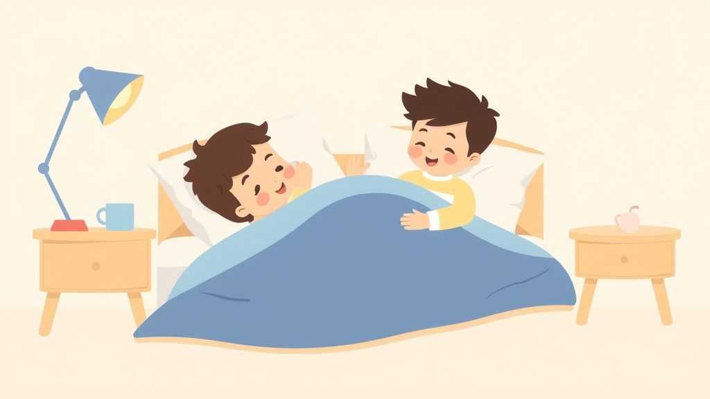 Illustration showing key concepts related to sleep training adopted baby