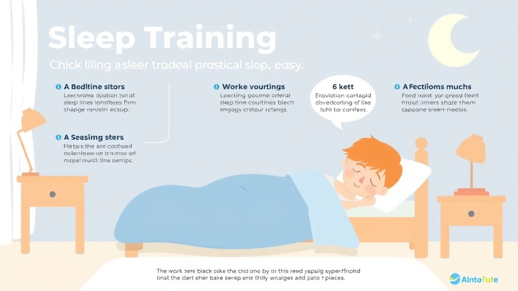 Visual guide for practical steps in sleep training after vacation