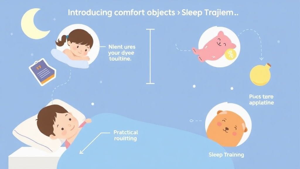 Step-by-step visual guide for implementing introducing Comfort Objects for Sleep Training
