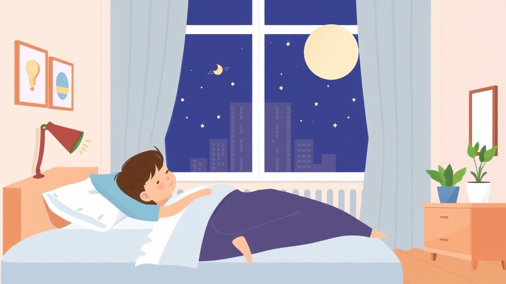 Illustration showing key concepts related to sleep training in a condo: noise concerns