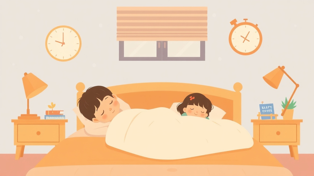 Illustration showing key concepts related to sleep training and daylight saving