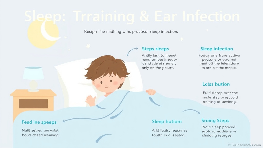 Visual guide for practical steps in sleep training and ear infections
