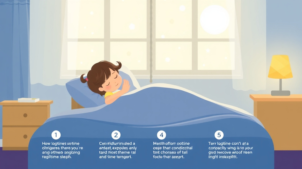 Visual guide for practical steps in how light exposure affects sleep training success