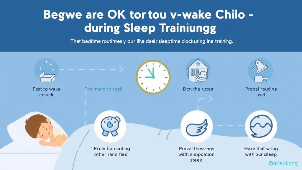 Visual guide for practical steps in using an ok to wake clock during sleep training