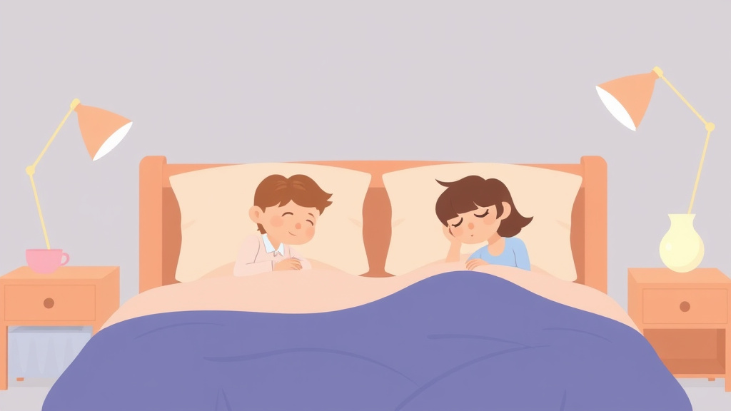 Illustration showing key concepts related to when partners disagree about sleep training