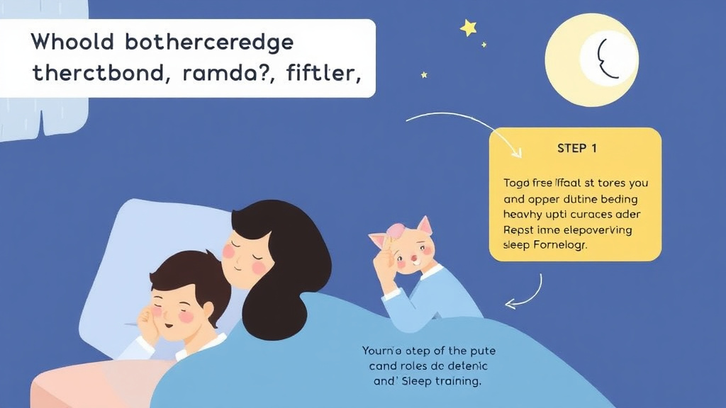 Visual guide for practical steps in when partners disagree about sleep training