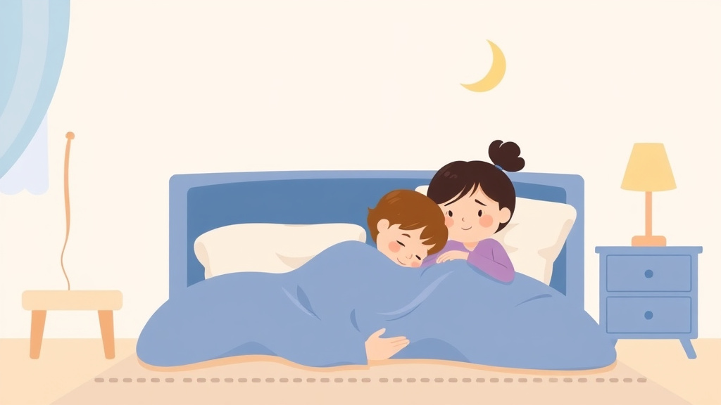 Illustration showing key concepts related to sleep training and postpartum depression