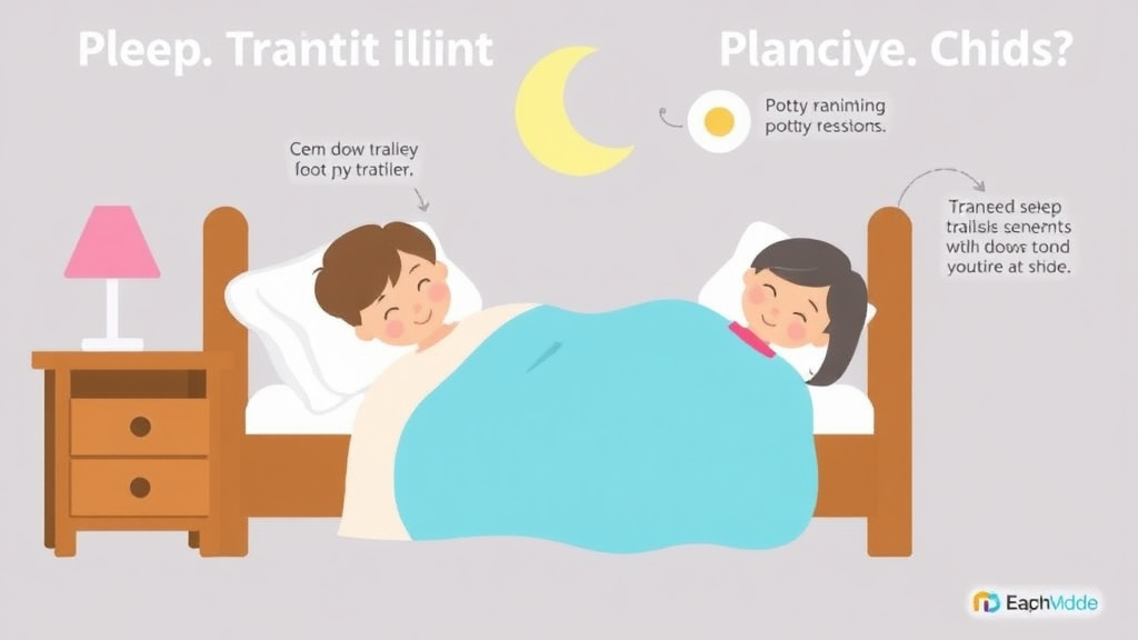 Visual guide for practical steps in sleep training and potty training at the same time