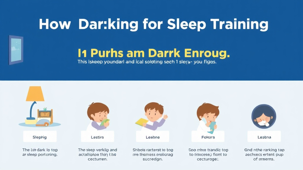 Visual guide for practical steps in room darkening for sleep training: how dark is dark enough?