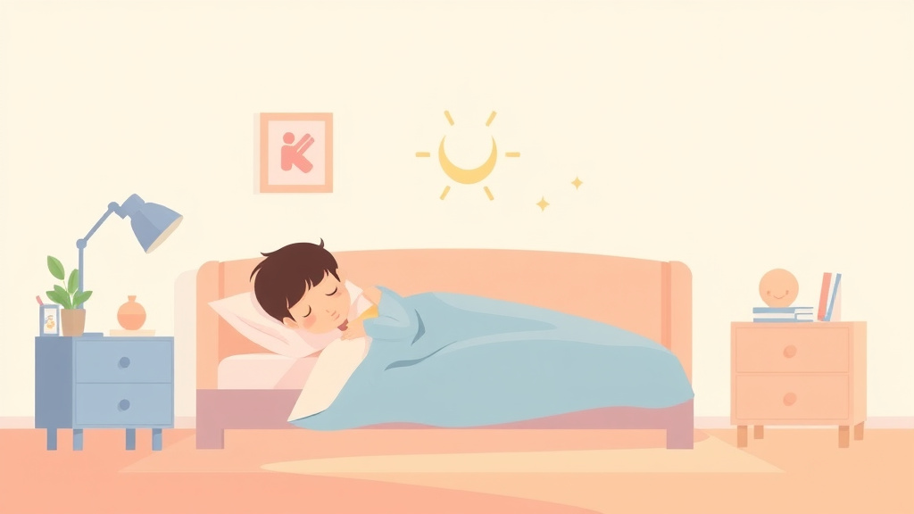 Illustration showing key concepts related to optimal room temperature for sleep training