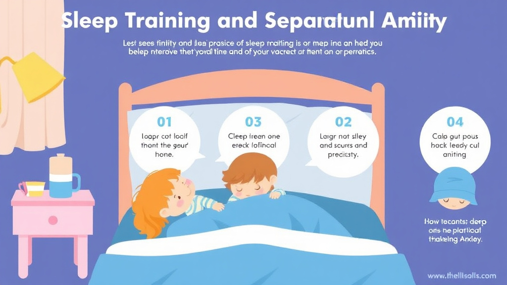 Action-oriented illustration showing how to apply sleep Training And Separation Anxiety