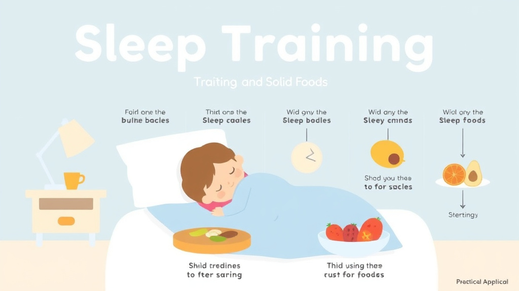 Step-by-step visual guide for implementing sleep Training And Solid Foods