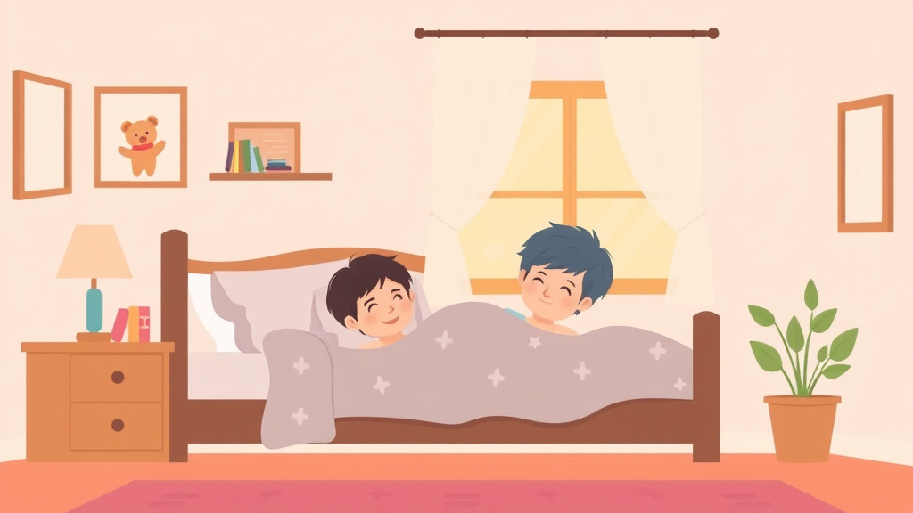 Illustration showing key concepts related to sleep training at grandparents house