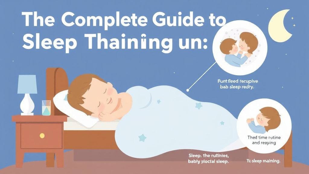 Visual guide for practical steps in the complete guide to sleep training your baby