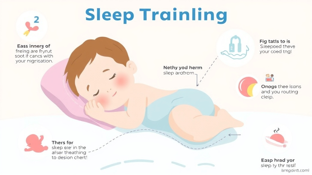 Process flow illustration for putting sleep Training a Easy Going Baby: Strategies That Work into action