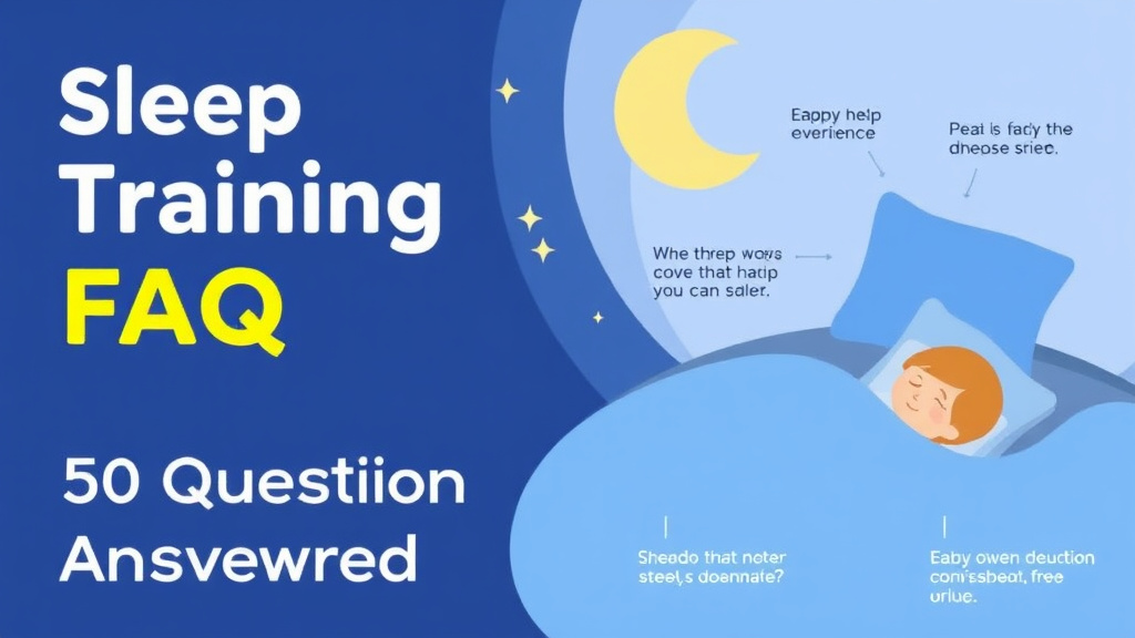 Visual guide for practical steps in sleep training faq: 50 questions answered
