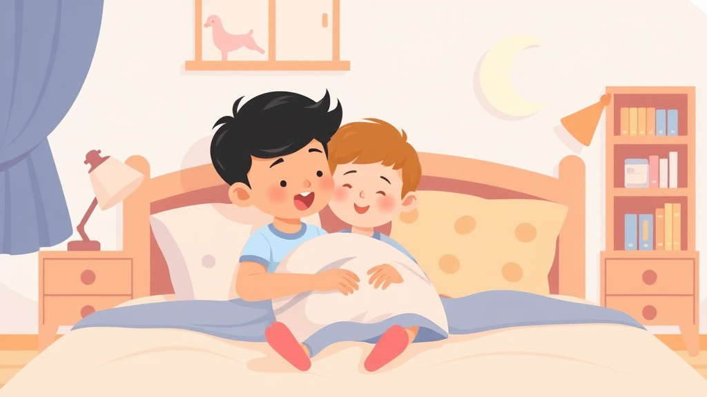 Illustration showing key concepts related to sleep training for an adopted toddler